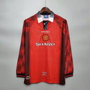 Manchester United I 1996 Hombre (Retro) Manga Iarga