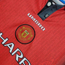 Manchester United I 1996 Hombre (Retro) Manga Iarga