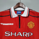 Manchester United I 98/99 Hombre (Retro) Manga Iarga