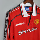 Manchester United I 98/99 Hombre (Retro) Manga Iarga