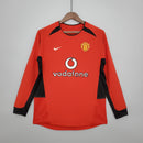 Manchester United I 02/03 Hombre (Retro) Manga Iarga