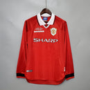 Manchester United I 99/00 Hombre (Retro) Manga Iarga