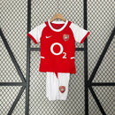 Camiseta Arsenal I 02/04 Conjunto Infantil (Retro)