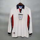 Camiseta Inglaterra 97/99 Hombre (Retro) Manga Iarga