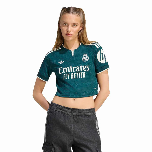 Camiseta Crop-top Real Madrid Segunda Equipación 2026-2027 Mujer